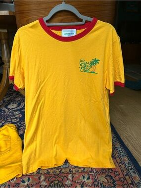 Casablanca Tennis Club Yellow Tee - Men